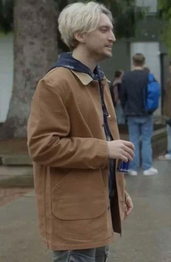 Richard Harmon Tryst Fakes TV Series Brown Cotton Jacket