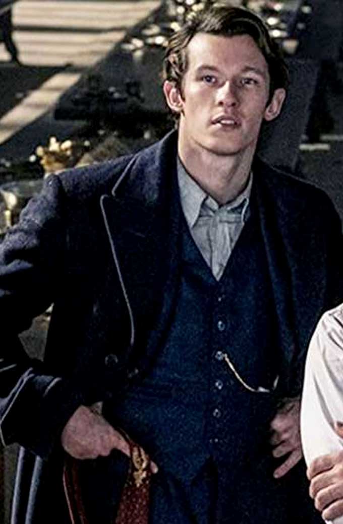 Callum Turner Fantastic Beasts Theseus Scamander Trench Coat
