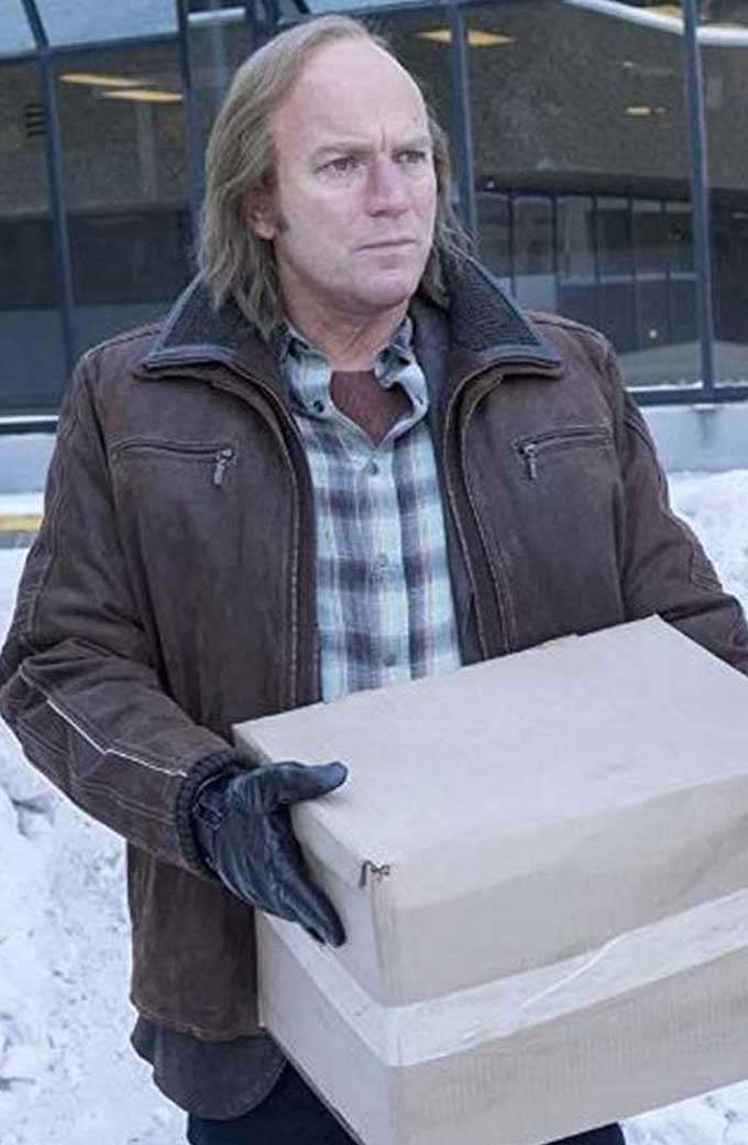 Ewan McGregor Fargo Emmit Stussy Brown Suede Leather Jacket