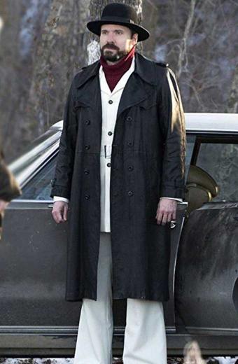 Wayne Kitchen Todd Mann Fargo Black Leather Trench Coat