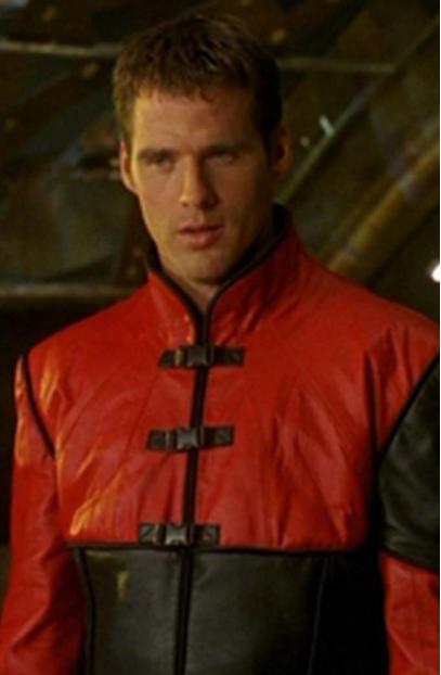 Ben Browder John Crichton Farscape TV Show Red Leather Jacket john-crichton-farscape-jacket