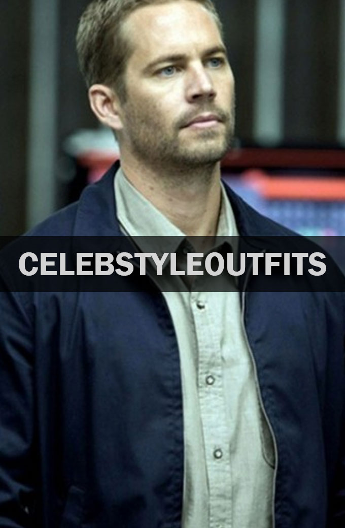Paul Walker Fast And Furious 6 Blue Cotton Jacket