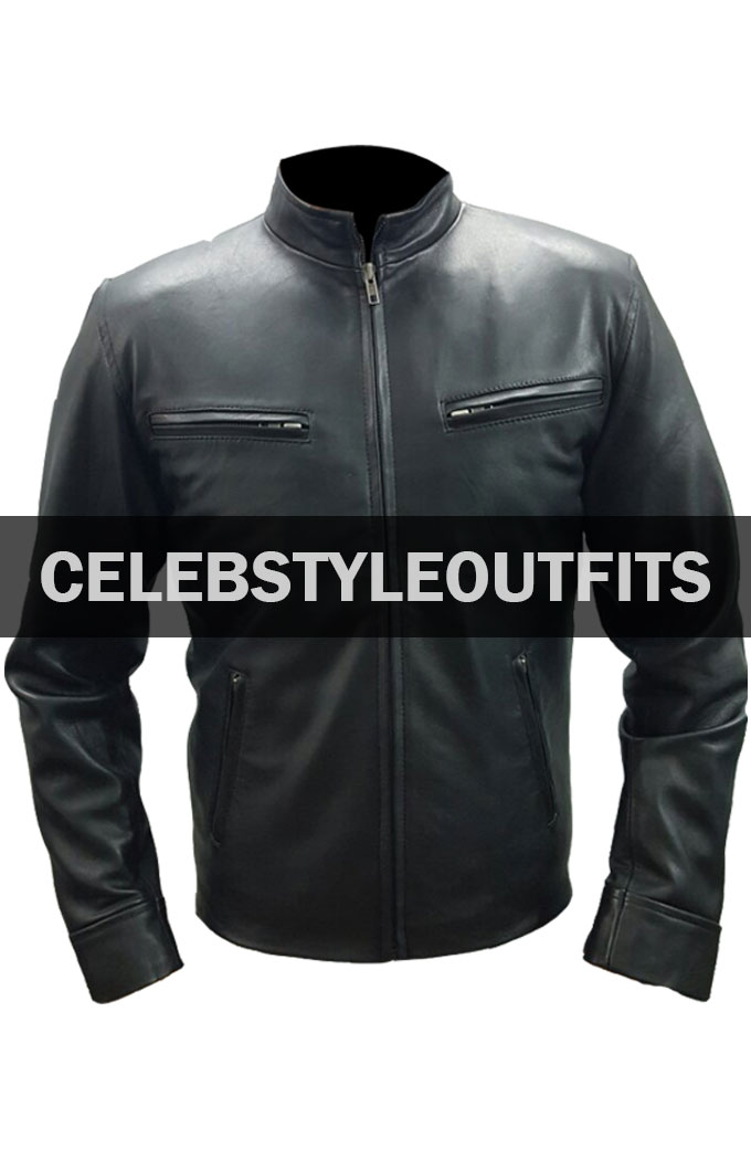 Fast And Furious 6 Vin Diesel Black Leather Jacket