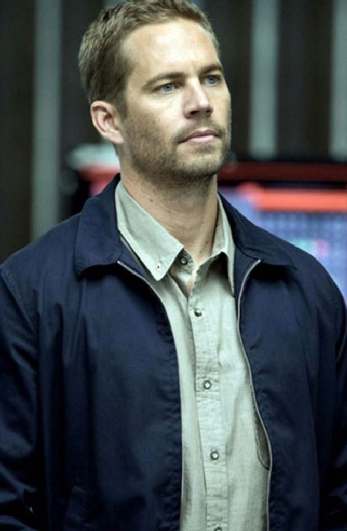 Fast And Furious Paul Walker Brian Conner Blue Cotton Jacket
