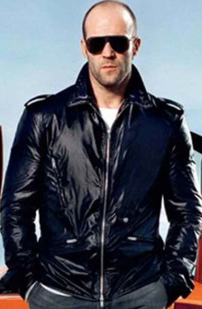 Jason Statham Fast And Furious Deckard Shaw Black Biker Jacket