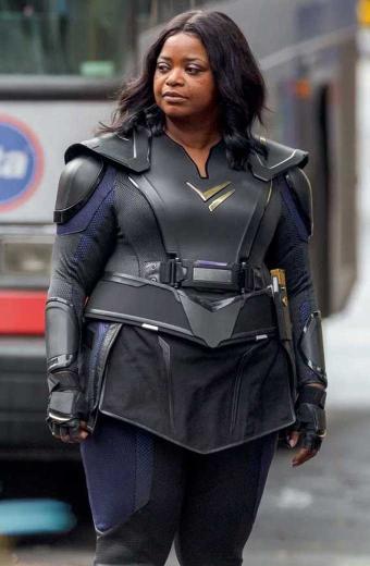 Thunder Force Emily Stanton Black Leather Jacket