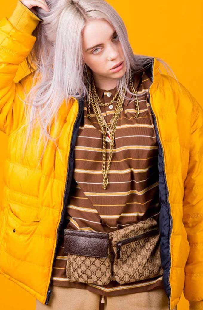 Ocean Eyes Billie Eilish Singer Yellow Parachute Jacket