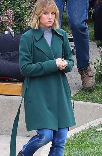 The Woman in the House Kristen Bell Green Coat