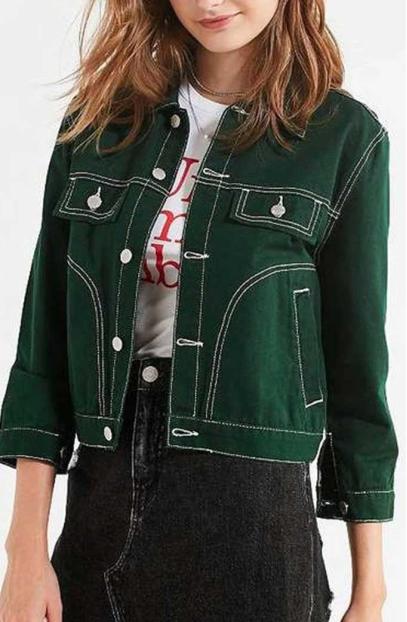 9-1-1 TV Series Corinne Massiah May Grant Green Cotton Jacket corinne-massiah-9-1-1-jacket