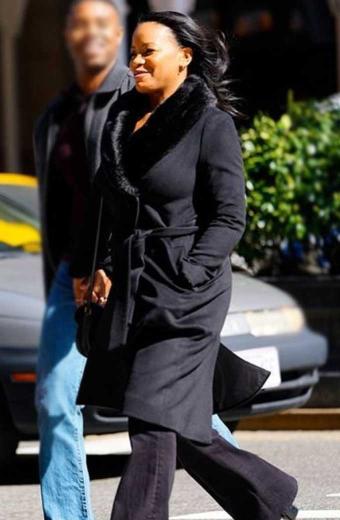 Journal for Jordan Chante Adams Dana Canedy Black Cotton Coat