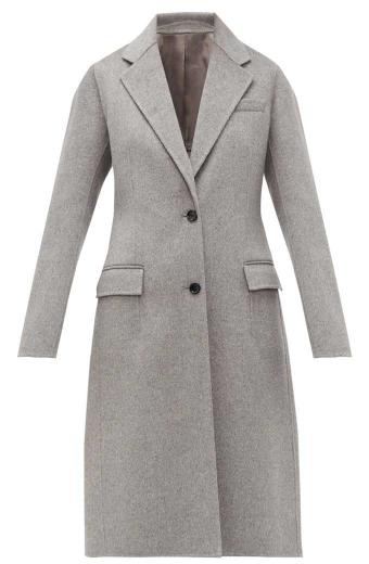 Marissa Morgan Bull TV Show Geneva Carr Grey Wool Trench Coat