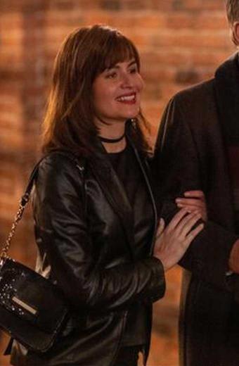Amber Dopesick TV Series Phillipa Soo Black Leather Jacket