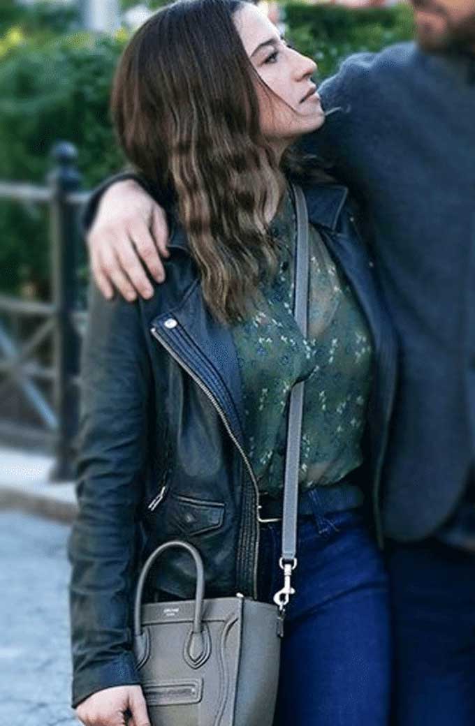 False Positive Lucy Ilana Glazer Biker Black Leather Jacket ilana-glazer-false-positive-jacket