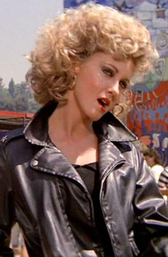 Grease Olivia Newton John Sandy Olsson Black Leather Jacket