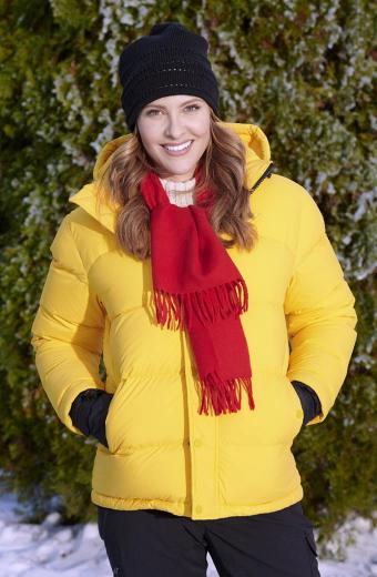 Jill Wagner Hearts Of Winter Bethany Cain Puffer Jacket