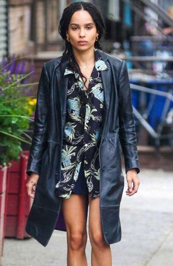 Zoe Kravitz High Fidelity Robyn Brooks Black Trench Coat