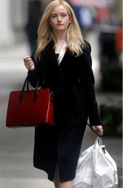 Julia Garner Inventing Anna Delvey Wool Black Trench Coat inventing-anna-julia-garner-coat