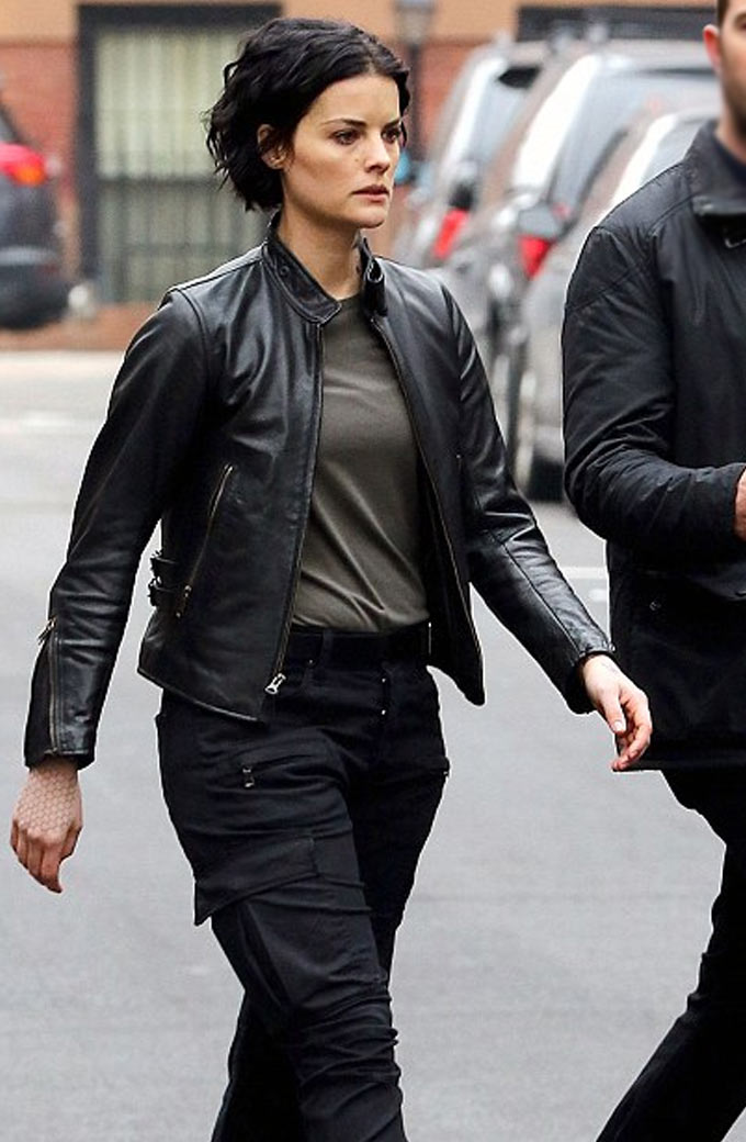 Jane Doe Blindspot Jaimie Alexander Black Leather Jacket