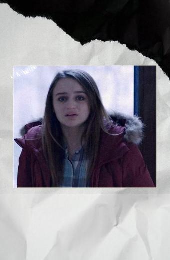 The Lie Joey King Kayla Fur Hooded Maroon Quilted Puffer Parka