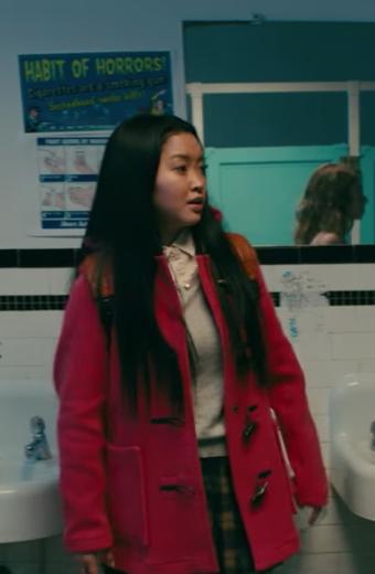 Lana Condor To All the Boys P.S. I Still Love You Red Coat