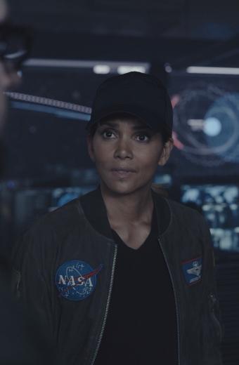 Halle Berry Moonfall Jocinda Fowler Black Bomber Jacket