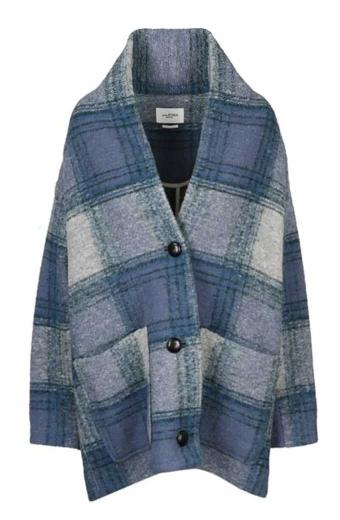 Nine Per­fect Strangers Nicole Kid­man Blue Plaid Coat