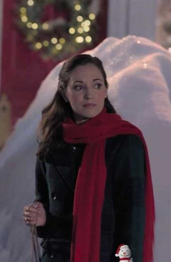Anna Jordan Laura Osnes One Royal Holiday Checked Plaid Coat