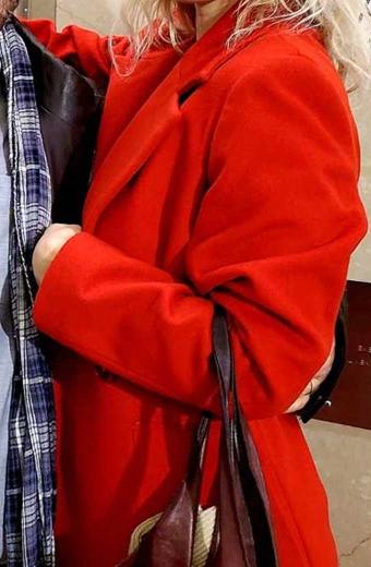 Pieces Of A Woman Vanessa Kirby Martha Red Wool Trench Coat