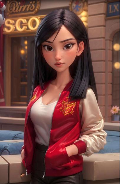 Mulan Ralph Breaks The Internet Red Satin Jacket ralph-breaks-internet-mulan-red-jacket