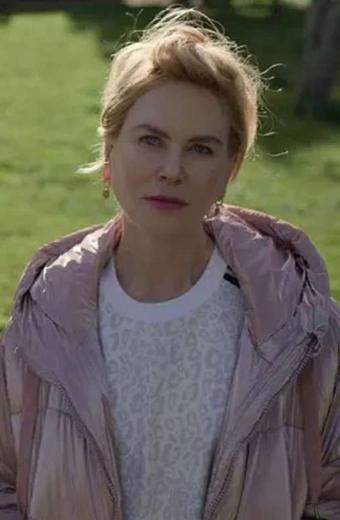 Roar Nicole Kidman Robin Hooded Pink Quilted Puffer Jacket