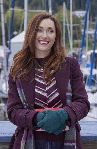Nantucket Noel Sarah Power Christina Purple Wool Coat