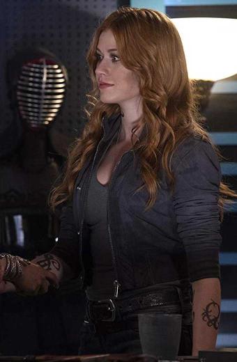 Clary Fray Katherine McNamara Shadowhunters Grey Suede Jacket