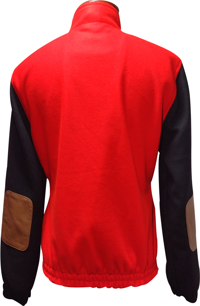 Diana Spencer Kristen Stewart Bomber Red and Black Wool Jacket kristen-stewart-spencer-bomber-jacket
