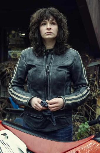 Vic McQueen NOS4A2 Ashleigh Cummings Leather Jacket