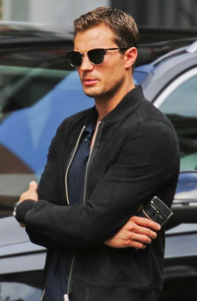 Christian Grey Fifty Shades Freed Jamie Dornan Bomber Jacket