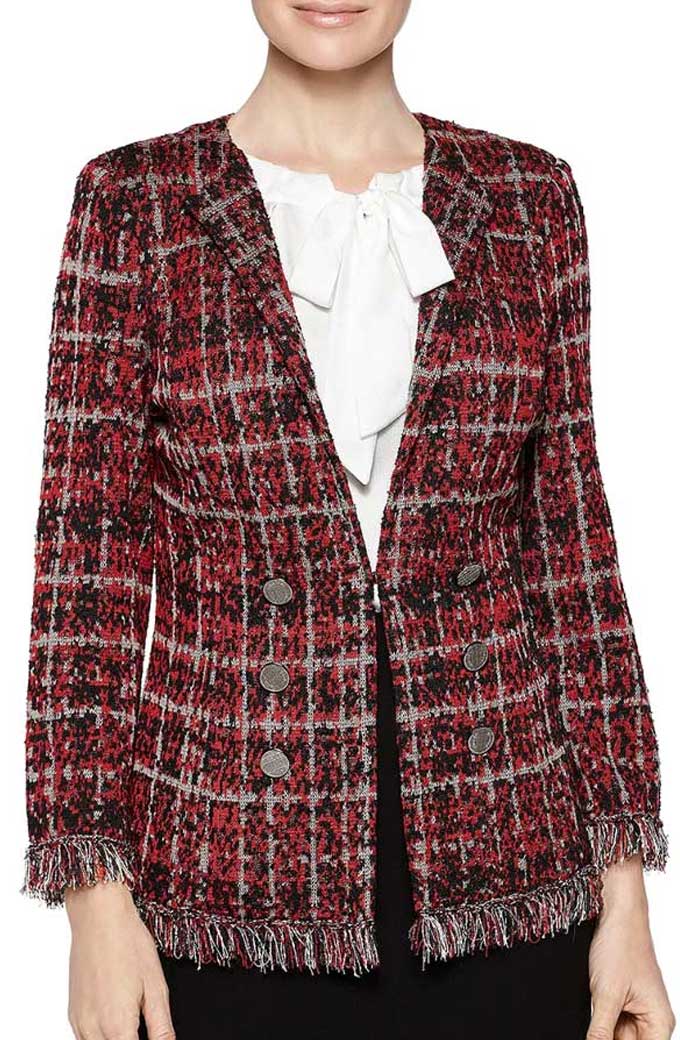 Norah Ellington Deneen Tyler Filthy Rich Checked Plaid Jacket