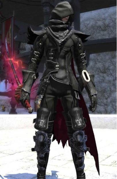 Final Fantasy Video Game Scion Traveler Black Leather Jacket final-fantasy-xiv-scion-black-jacket