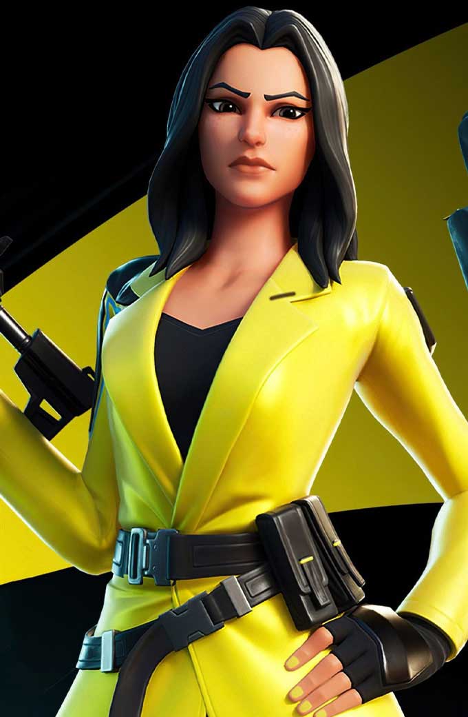 Fortnite Battle Royale Video Game Womens Yellow Cosplay Jacket