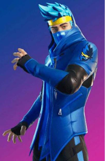 Ninja Fortnite Battle Royale Video Game Blue Cosplay Jacket fortnite-ninja-blue-leather-jacket