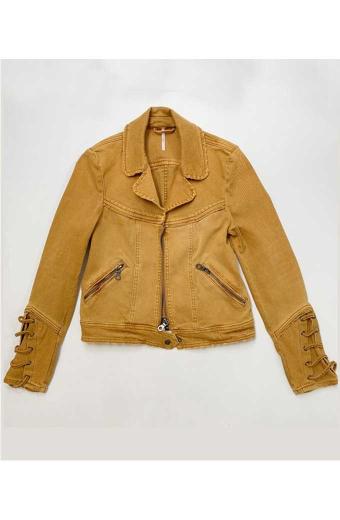 Rosalind March Feel Good TV Series Brenda Brown Denim Jacket