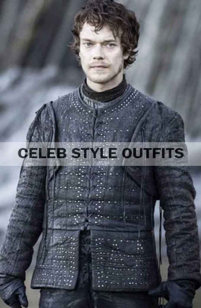 Game of Thrones Alfie Allen Costume Leather Jacket