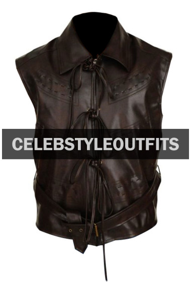 Ramsay Bolton Game Of Thrones Iwan Rheon Brown Leather Vest