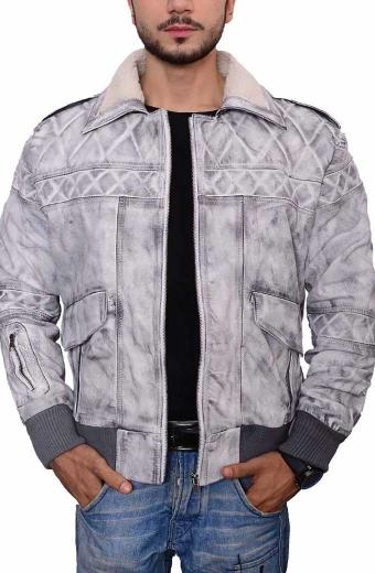 Batou Pilou Asbaek Ghost In The Shell White Leather Jacket