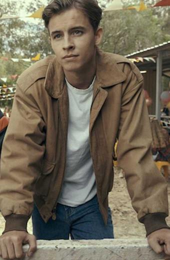 William Lodder Go Karts Jack Hooper Beige Bomber Jacket