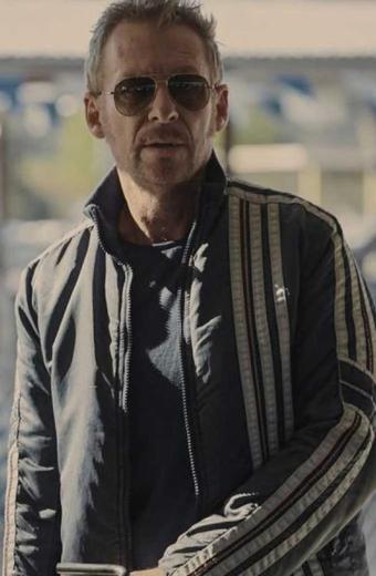 Richard Roxburgh Go Karts Patrick Cotton Biker Jacket
