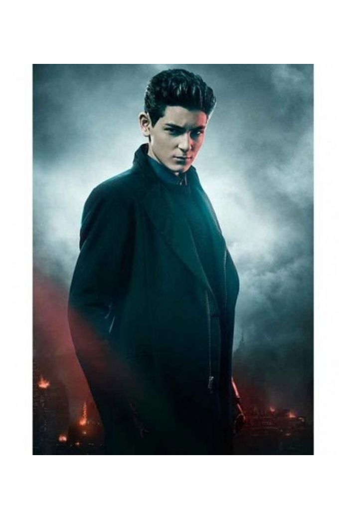 Gotham TV Series Bruce Wayne Black Wool Coat