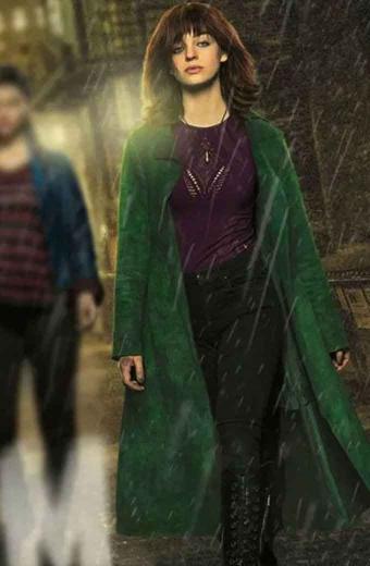 Gotham Knights Olivia Rose Keegan Duela Green Wool Coat