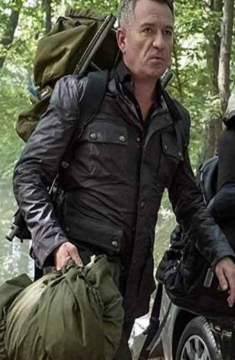 Gotham Sean Pertwee Alfred Pennyworth Black Leather Jacket