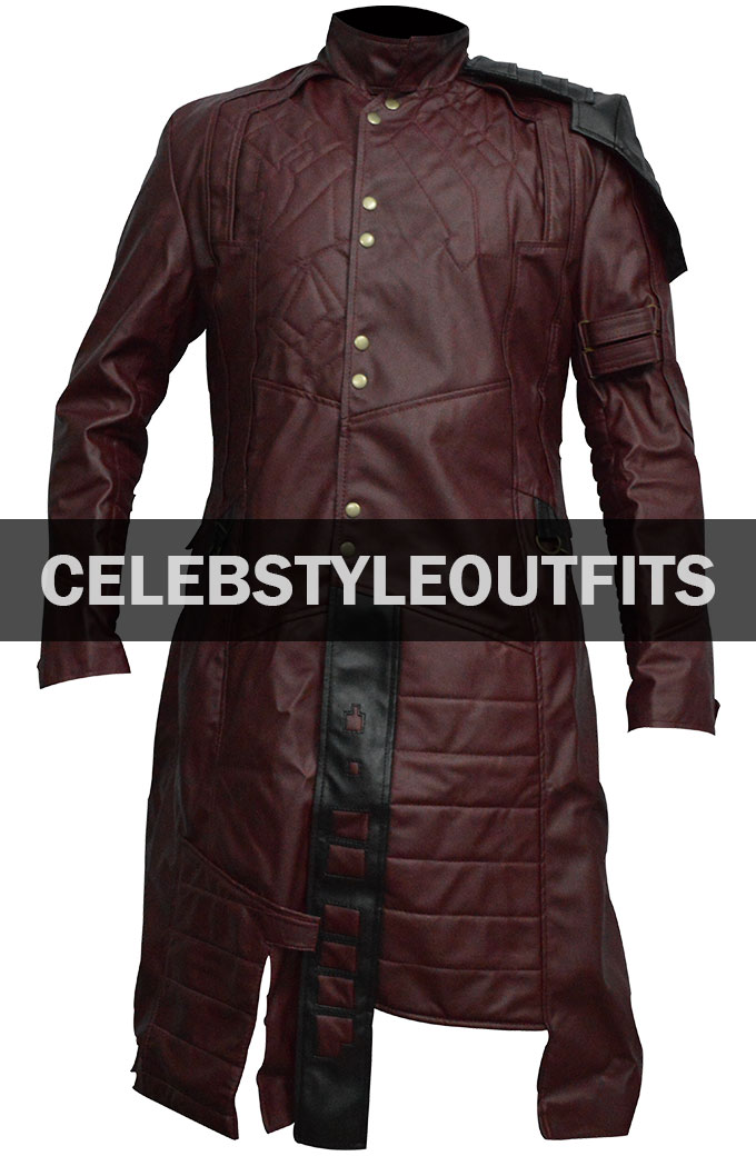Guardians Of The Galaxy Chris Pratt Leather Costume Coat