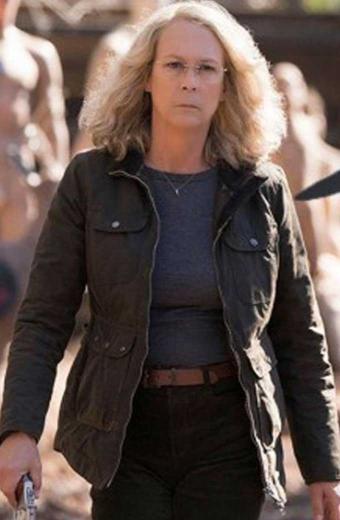 Laurie Strode Jamie Lee Halloween Kills Black Cotton Jacket